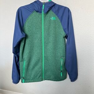Green and Blue Full-Zip Jacket